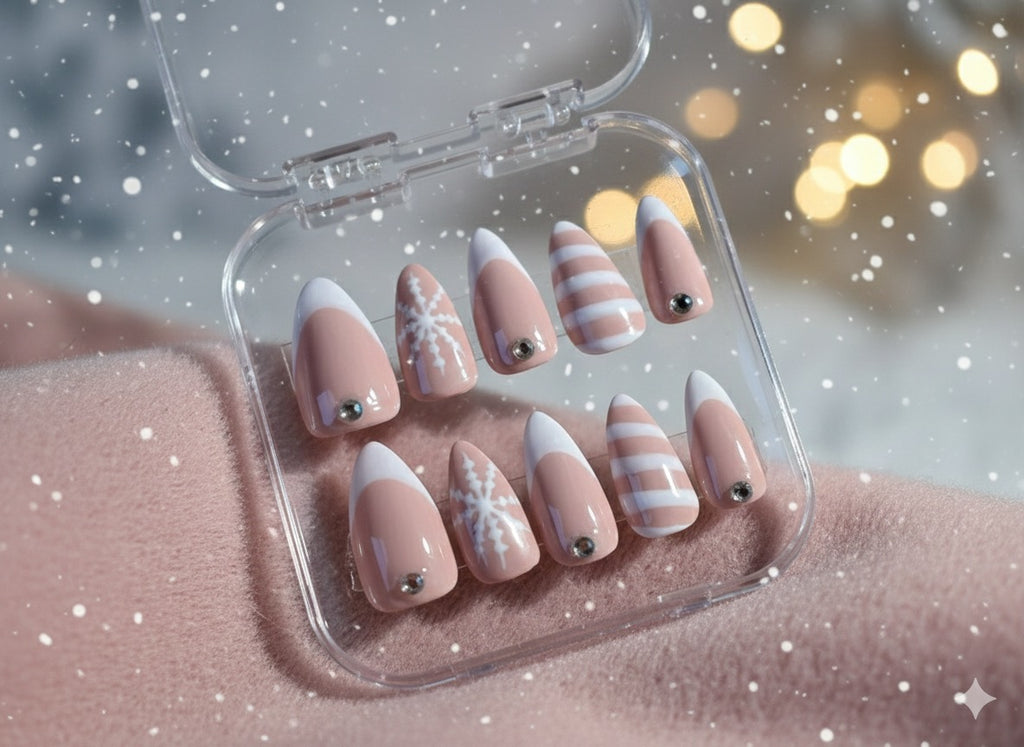 Press on Cozy Alpine Almond & Kit omaggio